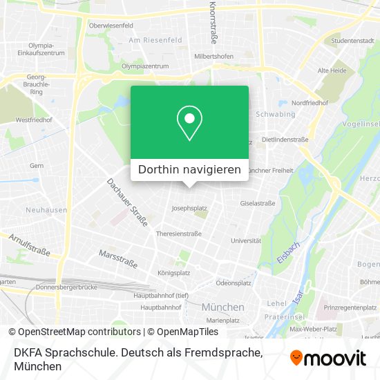 DKFA Sprachschule. Deutsch als Fremdsprache Karte