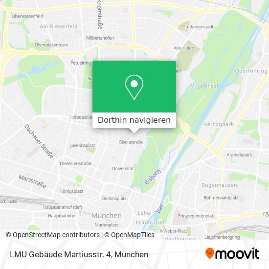 LMU Gebäude Martiusstr. 4 Karte