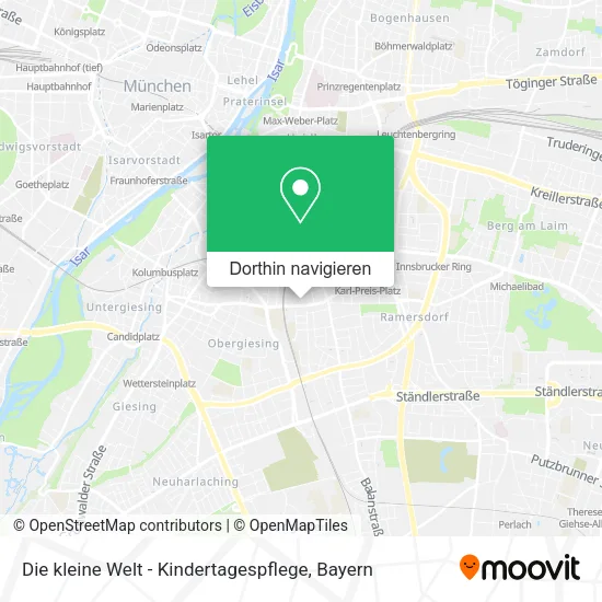Die kleine Welt - Kindertagespflege Karte