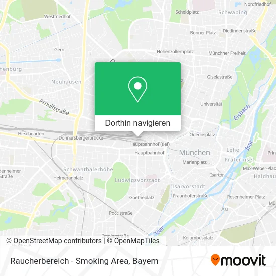 Raucherbereich - Smoking Area Karte