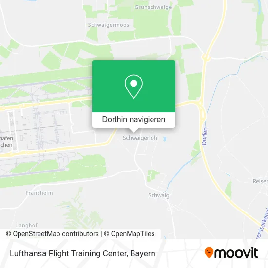 Lufthansa Flight Training Center Karte