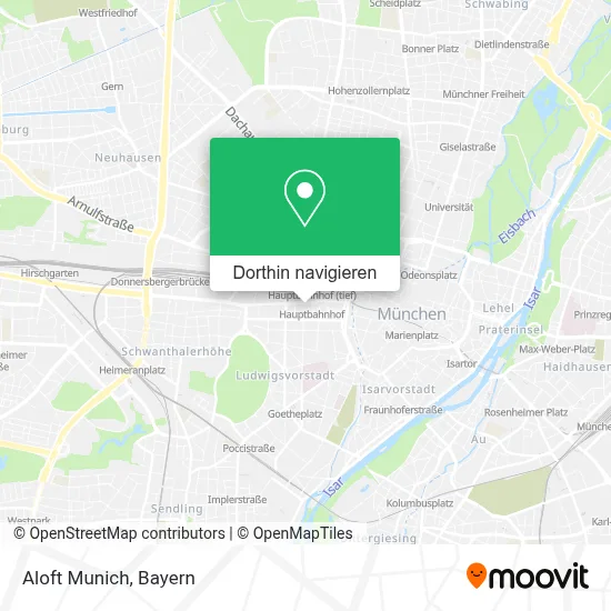 Aloft Munich Karte
