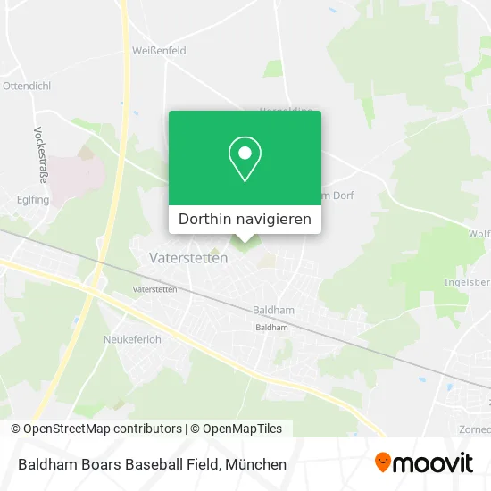 Baldham Boars Baseball Field Karte