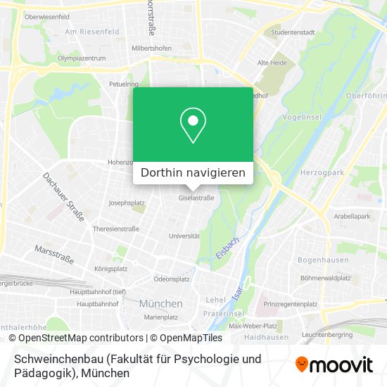Schweinchenbau (Fakultät für Psychologie und Pädagogik) Karte