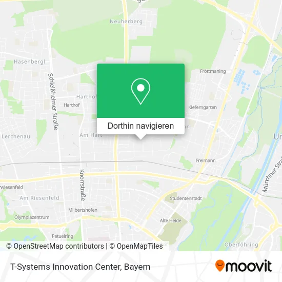 T-Systems Innovation Center Karte