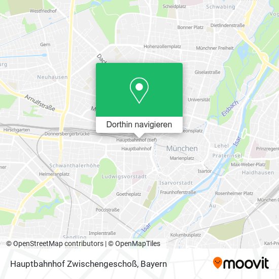 Hauptbahnhof Zwischengeschoß Karte