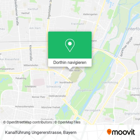 Kanalführung Ungererstrasse Karte