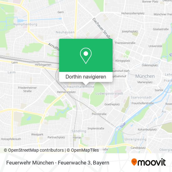 Feuerwehr München - Feuerwache 3 Karte
