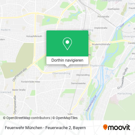 Feuerwehr München - Feuerwache 2 Karte