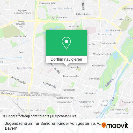Jugendzentrum für Senioren Kinder von gestern e. V. Karte