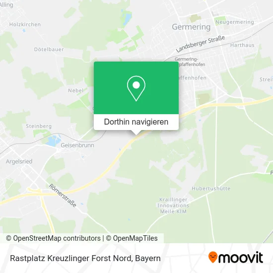 Rastplatz Kreuzlinger Forst Nord Karte