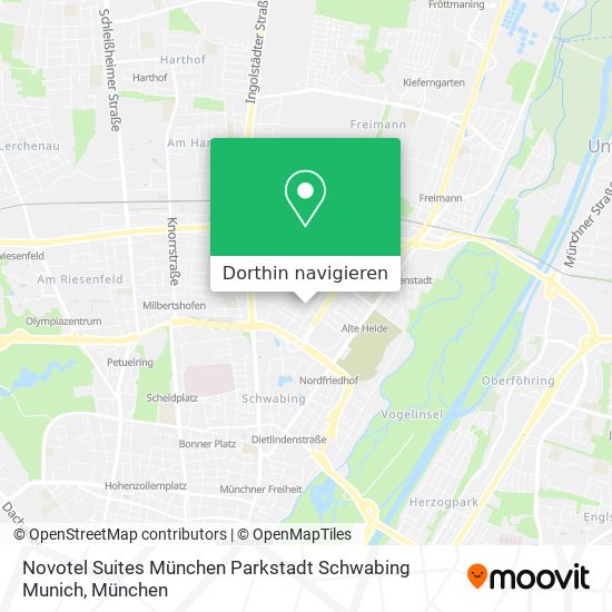 Novotel Suites München Parkstadt Schwabing Munich Karte