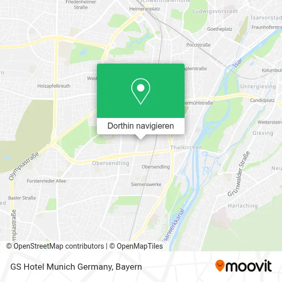 GS Hotel Munich Germany Karte