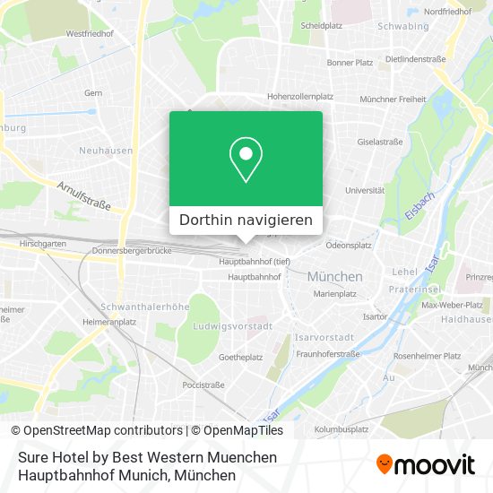 Sure Hotel by Best Western Muenchen Hauptbahnhof Munich Karte