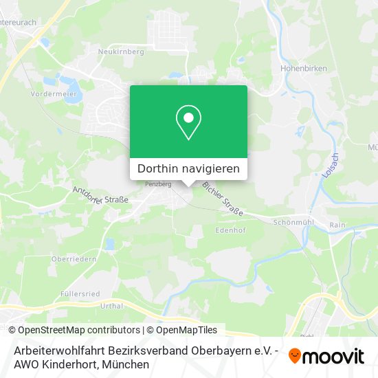 Arbeiterwohlfahrt Bezirksverband Oberbayern e.V. - AWO Kinderhort Karte