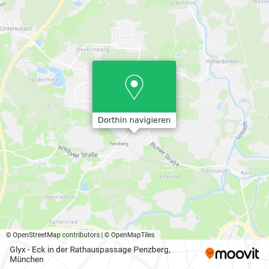 Glyx - Eck in der Rathauspassage Penzberg Karte