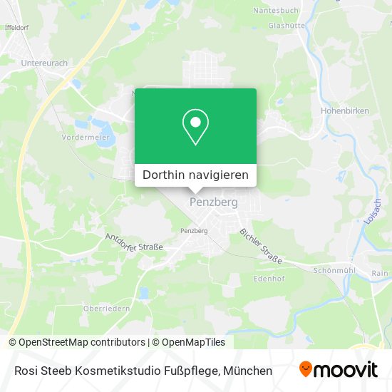 Rosi Steeb Kosmetikstudio Fußpflege Karte