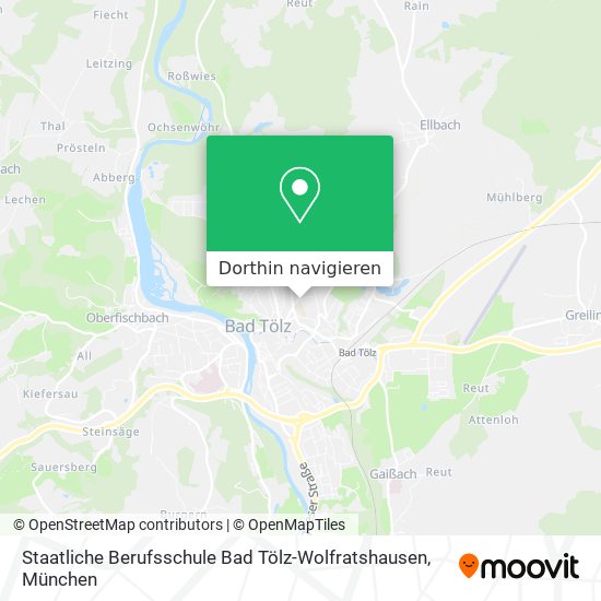 Staatliche Berufsschule Bad Tölz-Wolfratshausen Karte