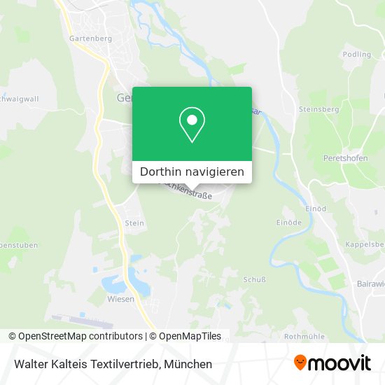 Walter Kalteis Textilvertrieb Karte