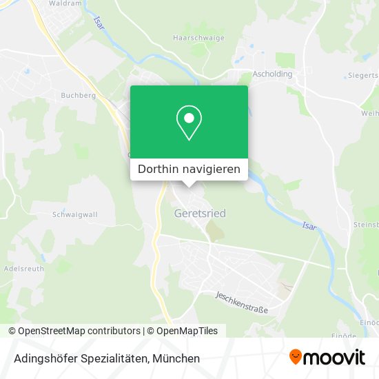 Adingshöfer Spezialitäten Karte