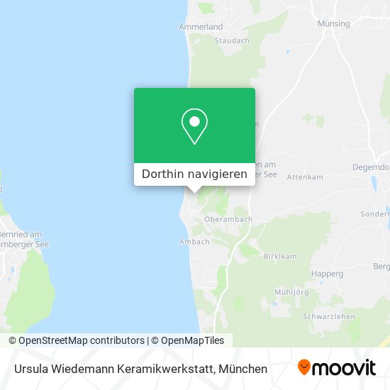 Ursula Wiedemann Keramikwerkstatt Karte