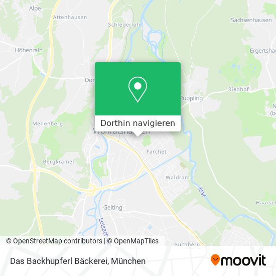Das Backhupferl Bäckerei Karte