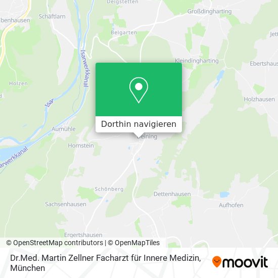 Dr.Med. Martin Zellner Facharzt für Innere Medizin Karte