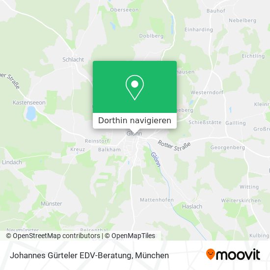 Johannes Gürteler EDV-Beratung Karte