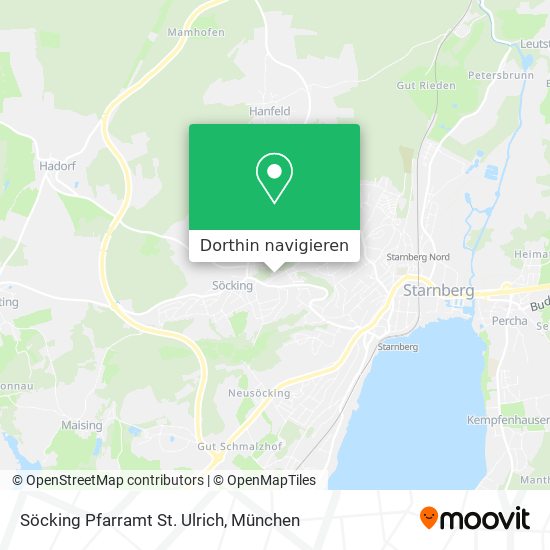Söcking Pfarramt St. Ulrich Karte