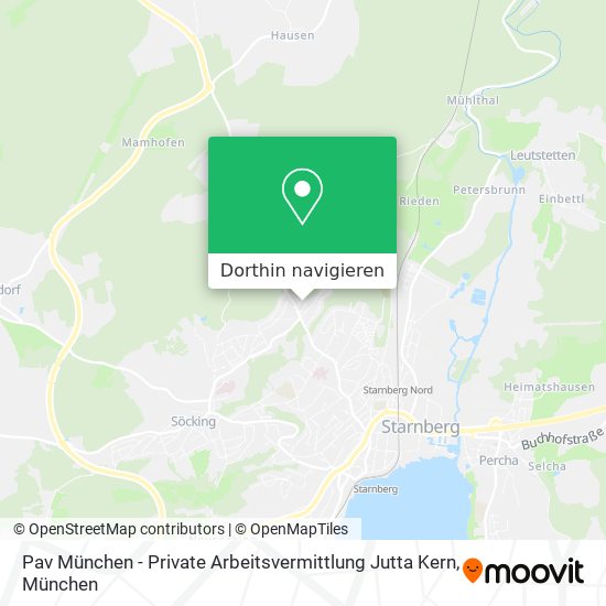 Pav München - Private Arbeitsvermittlung Jutta Kern Karte