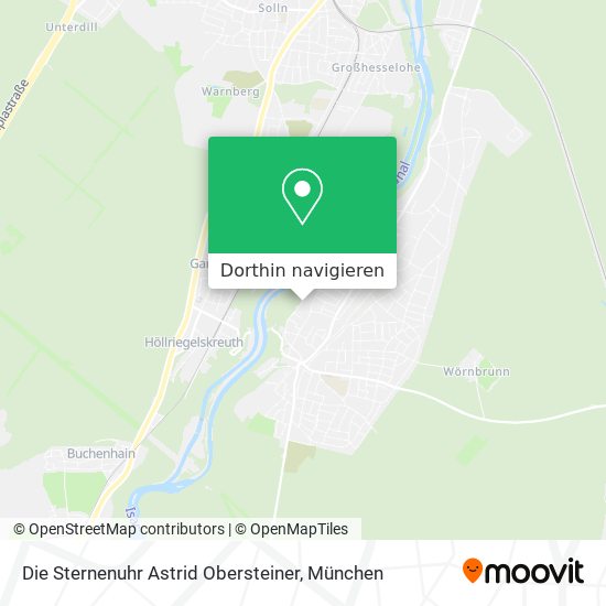 Die Sternenuhr Astrid Obersteiner Karte