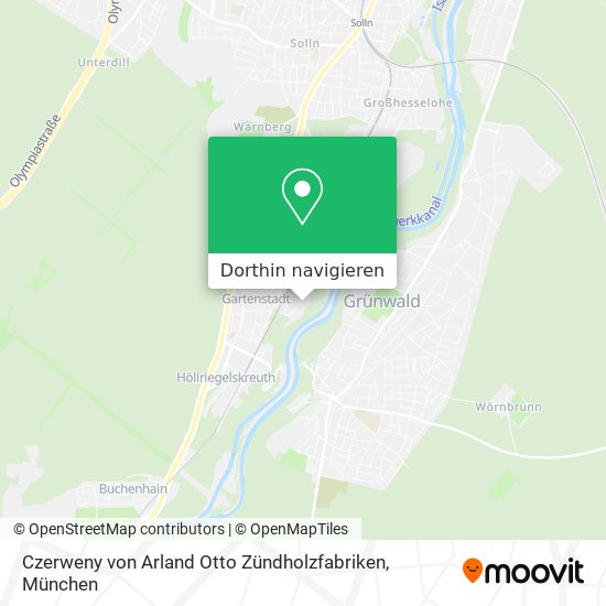 Czerweny von Arland Otto Zündholzfabriken Karte