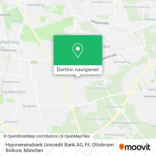 Hypovereinsbank Unicredit Bank AG, Fil. Ottobrunn Bölkow Karte