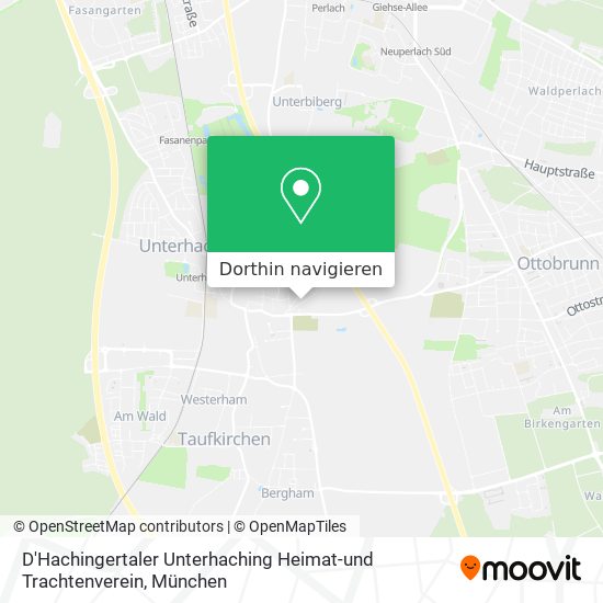 D'Hachingertaler Unterhaching Heimat-und Trachtenverein Karte