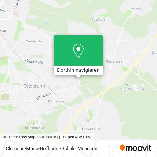 Clemens-Maria-Hofbauer-Schule Karte