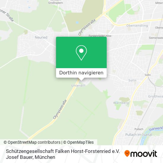Schützengesellschaft Falken Horst-Forstenried e.V. Josef Bauer Karte