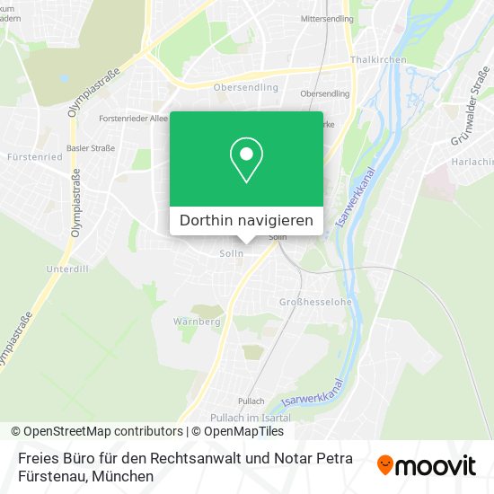 Freies Büro für den Rechtsanwalt und Notar Petra Fürstenau Karte