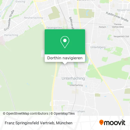 Franz Springinsfeld Vertrieb Karte