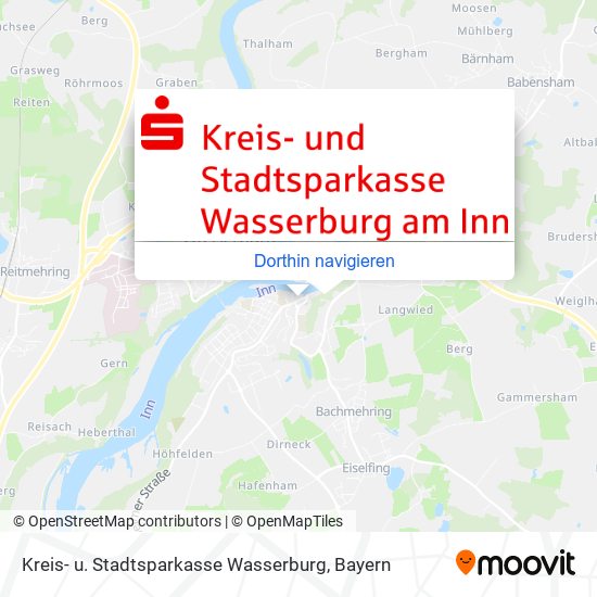 Kreis- u. Stadtsparkasse Wasserburg Karte