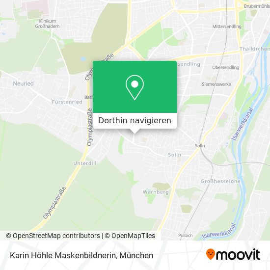 Karin Höhle Maskenbildnerin Karte