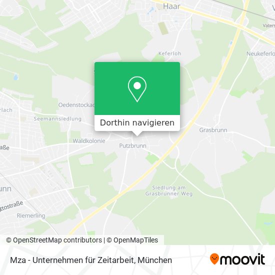 Mza - Unternehmen für Zeitarbeit Karte