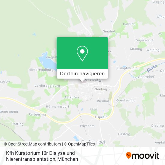 Kfh Kuratorium für Dialyse und Nierentransplantation Karte