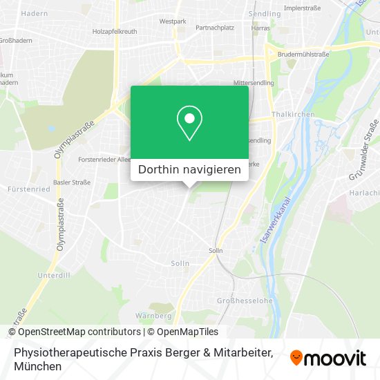 Physiotherapeutische Praxis Berger & Mitarbeiter Karte