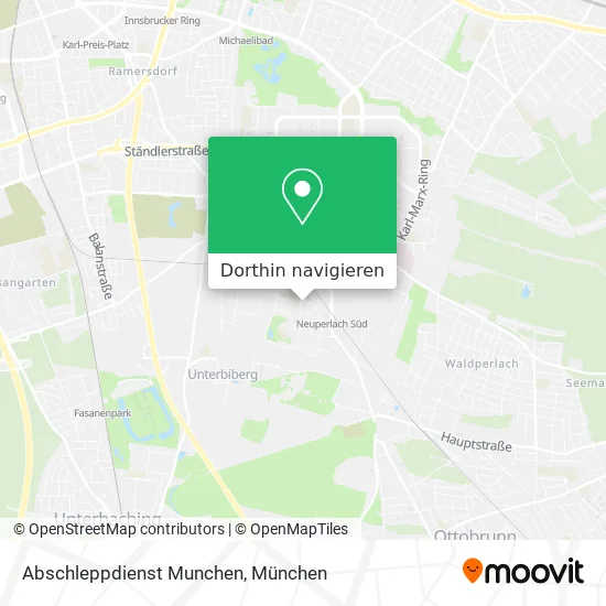 Abschleppdienst Munchen Karte