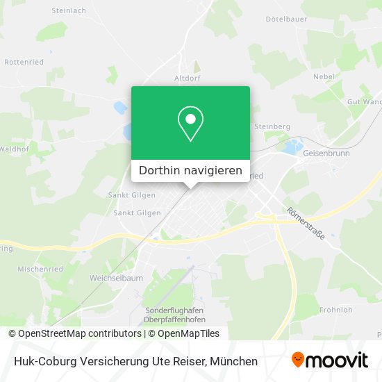 Huk-Coburg Versicherung Ute Reiser Karte