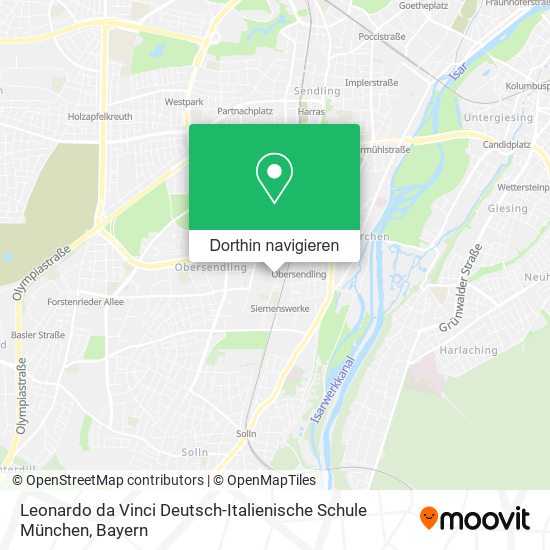 Leonardo da Vinci Deutsch-Italienische Schule München Karte