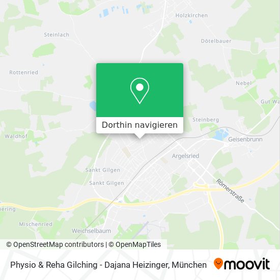 Physio & Reha Gilching - Dajana Heizinger Karte