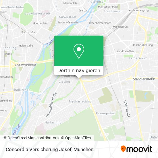 Concordia Versicherung Josef Karte