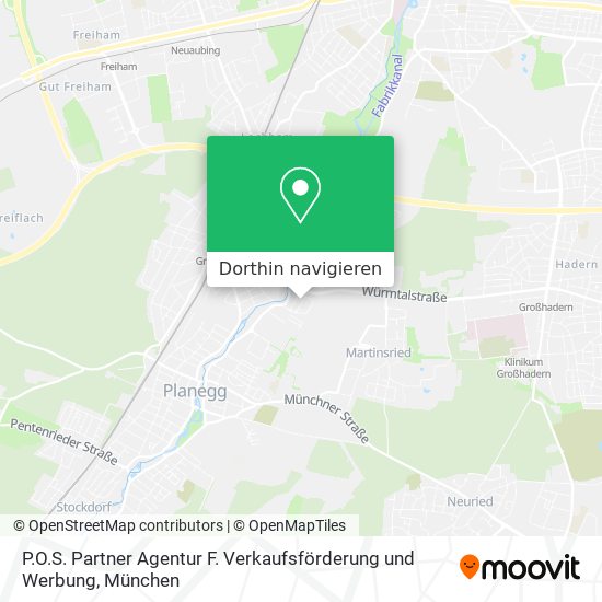P.O.S. Partner Agentur F. Verkaufsförderung und Werbung Karte