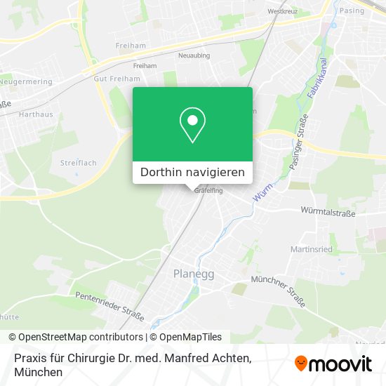 Praxis für Chirurgie Dr. med. Manfred Achten Karte